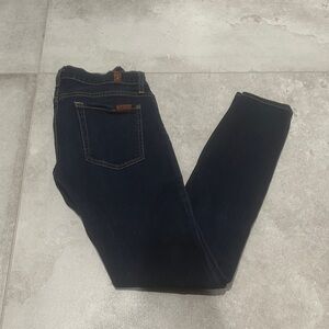 7 For All Mankind Deep Indigo “The Skinny” Jeans
